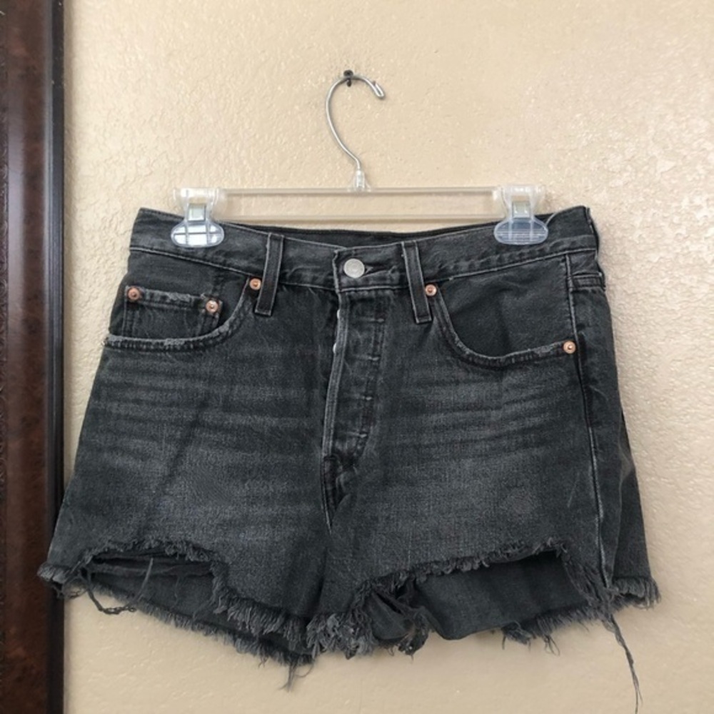 Levi’s Black Denim Shorts Size 27